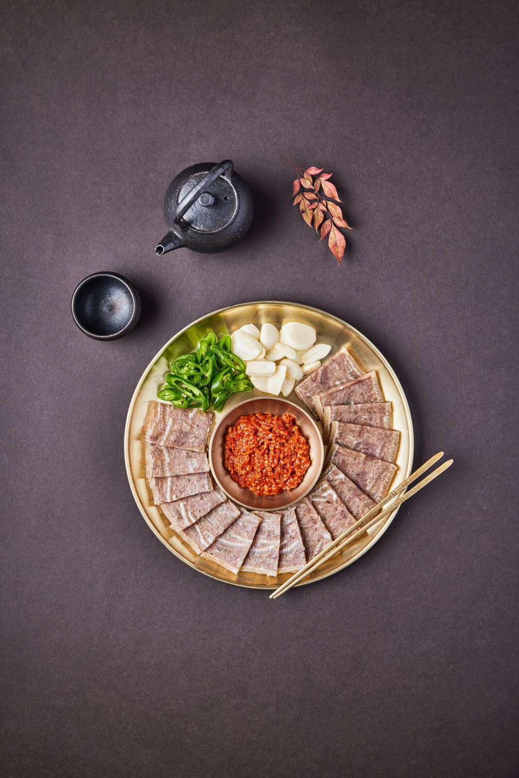 흑염소 수육 결대로